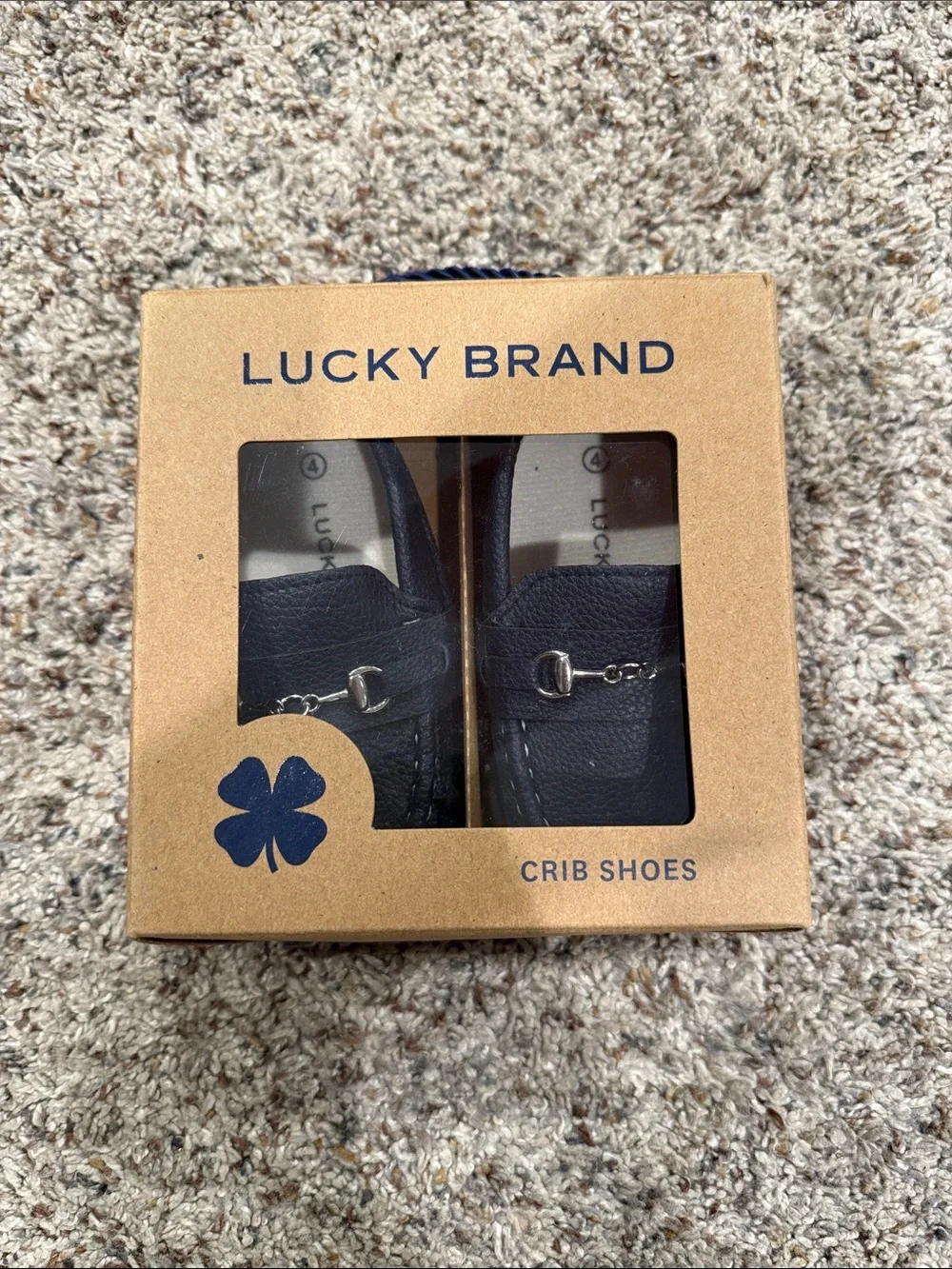 Lucky Brand Navy Baby Loafer Crib Shoes